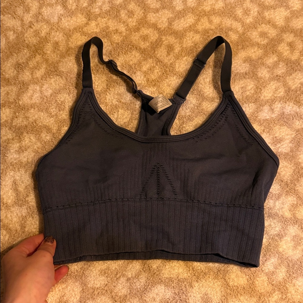 Velocity Charcoal Sports Bra